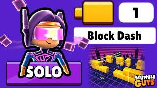 How To Play BLOCK DASH *SOLO*  | Stumble Guys