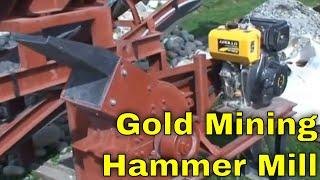 Small Diesel Hammer Mill For Pulverizing/Grinding Gold/Quartz Ore