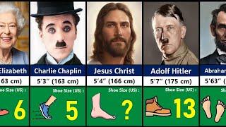 Shoe Size of Historical Figures - Small & Large Feet