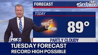 Tampa weather | Possible record high Tuesday