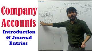 తెలుగు | Company Accounts | Journal Entries explained with Concept | Financial Accounts | Part 1