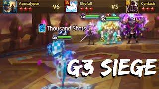 I'm a JULIE Main Now!  vs. Skyfall and Cyntasis (G3 Siege - Summoners War)