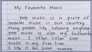 How to write an essay about music ? My Favourite music | pop music | music | Nifty's English