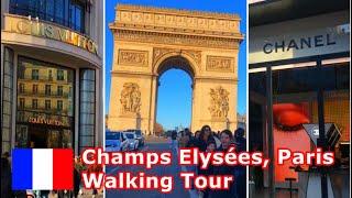 Paris Champs Elysées Walk Frankreich | Shopping Vlog 2022 2023