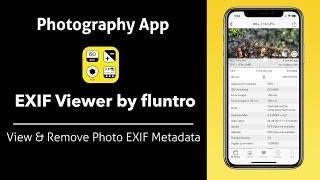 iPhone Photography App - EXIF Viewer by Fluntro App Promo