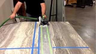 ForzaStone - Cutting 8' Stone Panel - One person w/ Festool