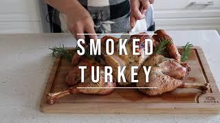 Spatchcock Smoked Turkey on the Grill