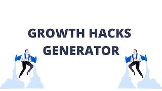 Growth Hack AI: Growth Strategies Generator For Startups | Powered By AI (GPT-3)