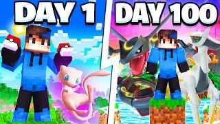 I Spent 100 DAYS In LEGENDARY ONLY PIXELMON! (Minecraft)