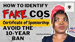 How to know whether a certificate of sponsorship is fake. Avoid a 10-year ban with these 6 tips