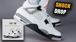 Jordan 4 White Cement SHOCK DROP + More Good & Bad News...