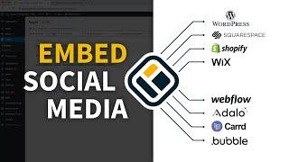 How to Embed Social Media on your Website built with Wordpress, Squarespace, Shopify, Wix, Webflow