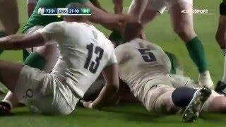 Rugby Sei Nazioni  Inghilterra - Irlanda 21- 10  gli highlights 27-02-2016