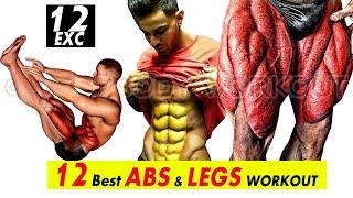 6 Minutes Abs Workout │12 Best Legs and Abs Exercises