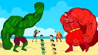 Rescue ALL Evolution Of HULK COLORS Family & SUPERMAN, SPIDERMAN : Returning From The Dead SECRET