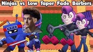 Ninjas vs Low Taper Fade Barbers Minigame In Brawl Stars