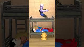 Superman And Supergirl Duo Vs Thanos #shorts #spiderman #gta