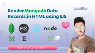 Render Mongodb Data Records in HTML using EJS View Engine and express js || Node.js