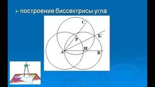 Как построить биссектрису угла. Задачи на построение