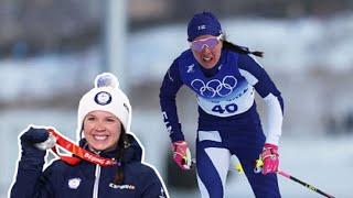 Beijing Olympics 2022 - Kerttu Niskanen Claim Bronze Medal in Women's 30km Mass Start Podium