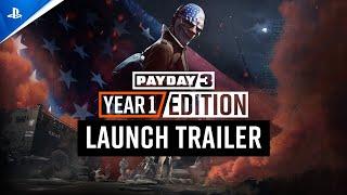 Payday 3 - Year 1 Edition Launch Trailer | PS5 Games