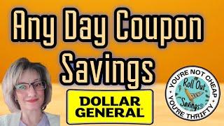 Dollar General Any Day Coupon Savings