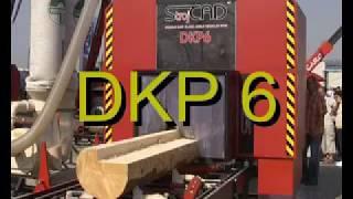 Как работает бревнопильный гидравлический станок DKP6 LH6 StrojCAD