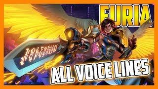 FURIA'S VOICE LINES - Paladins 1.1 The Rise of Furia