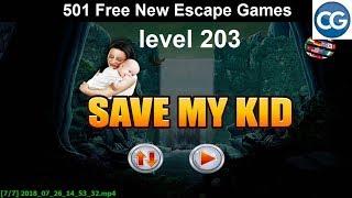 [Walkthrough] 501 Free New Escape Games level 203 - Save my kid - Complete Game