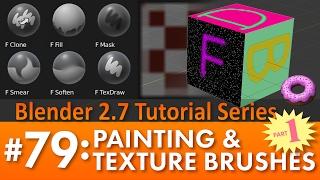 Blender 2.7 Tutorial #79: Painting & Texture Brushes (Part 1) #b3d