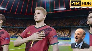 Finland vs Belgium - Euro 2020 2021 | PES 2021 Gameplay 4K [Peter Drury]