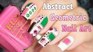 Abstract Geometric Nail Art / Абстрактный геометрический дизайн ногтей