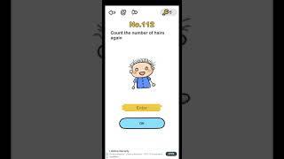 Brain out level 112 count the number of hairs again walkthrough solution