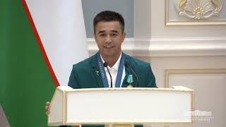 Sportchilarimizni taqdirlash marosimi: ikki karra olimpiya chempioni Hasanboy Dusmatov