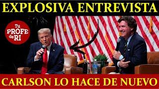 TUCKER #CARLSON HACE EXPLOSIVA ENTREVISTA A #TRUMP: RUSIA, I$RAEL, DESDOLARIZACIÓN, BOLTON Y BIDEN