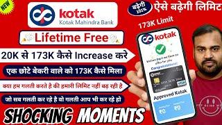 Kotak Credit Card 20K to 173K Limit Journey | Kotak Mahindra Bank Credit Card Online Apply