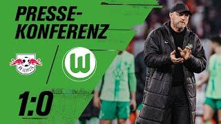 PK mit Cheftrainer Hasenhüttl und Rose nach RB Leipzig - VfL Wolfsburg | DFB-Pokal