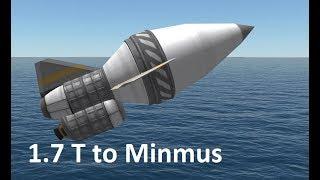 1.7 ton to Minmus  and back - KSP