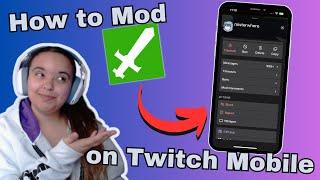 How To Mod On Twitch Mobile in 2024! (Twitch Mod Tutorial)