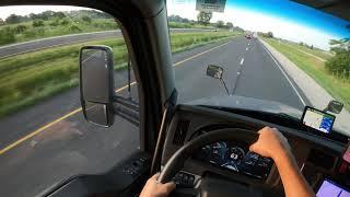 Rookie Trucker Drives Through Illinois Countryside to Deliver Load