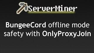 How to secure your BungeeCord network with OnlyProxyJoin