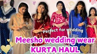 Meesho huge wedding wear kurta haul under 2000rs. # meeshohaul #kurtaset #ethnicwear #priyabainsla