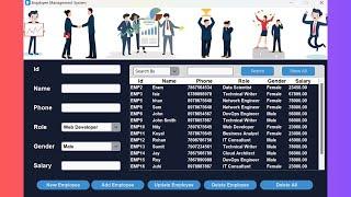 Employee Management System in Python with CustomTkinter & MySQL | Full Project For Beginners