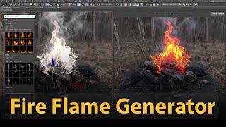 Free download Fire Flame Generator v1.0 | ArchvizTools