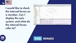 [EN] FAQ 004603 | I would like to check the internal forces on a member. Can I display the axis s...