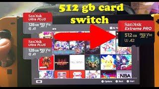 BEST Memory Card For Nintendo Switch - 512 gb Sandisk card - How To Transfer Switch Data - Install