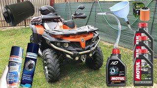 ATV CFMoto CForce 550 Maintenance and replacement of consumables