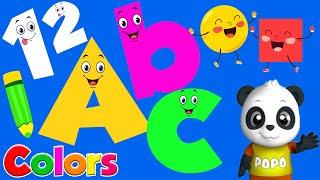 Learn ABC Phonics Shapes Numbers Colors | Preschool Learning Videos For 3 Year Olds | #kidsvideos