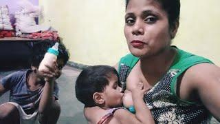 Rina breastfeeding channel  breastfeeding vlog new |desi bhabhi breastfeeding video