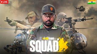 SQUAD Live India | 50v50 Immersive Military FPS Simulator | #facecam #india